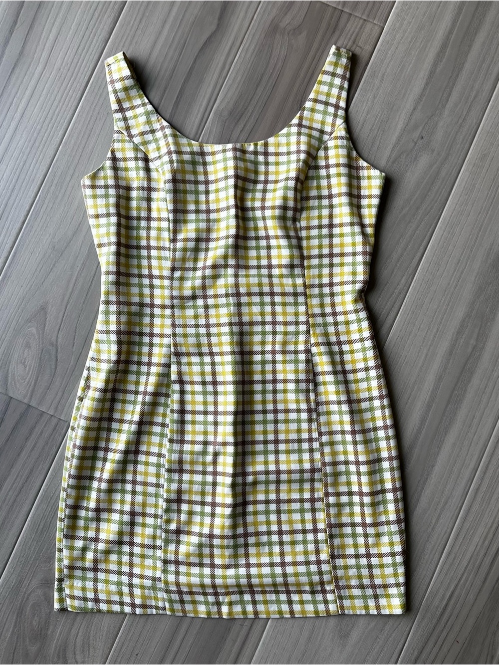 Vintage Y2K Expressions Plaid Mini Dress